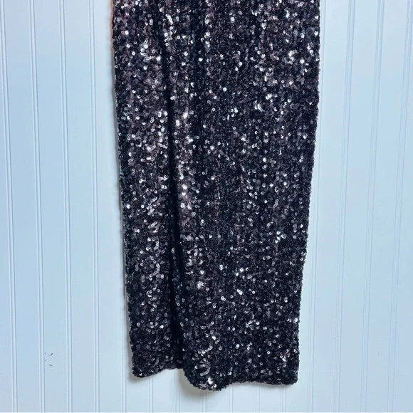 Dress the Population Women's Natasha Sequin Sheath Mocha Midi Dress XL - Picture 10 of 16